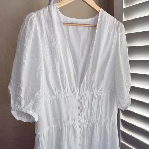 Commense White Button-Down Maxi Dress - Picture 4 of 9